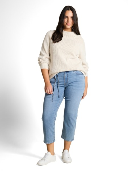 Plus Size - TTPLUS SLIM Jeans mit Bindegürtel