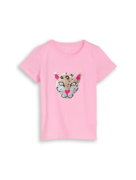 T-Shirt mit Wendepailletten