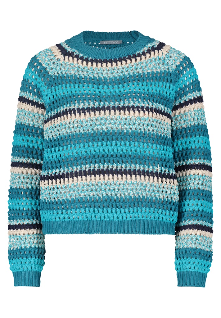 Lochstrick-Pullover main image 0