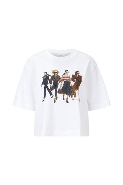 Gentle Fit T-Shirt with Women Print