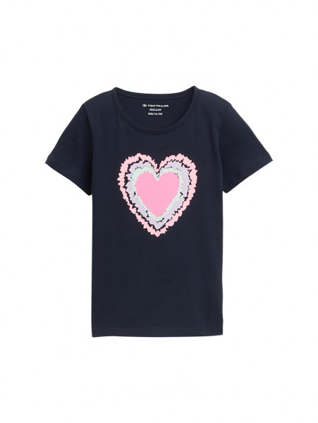 T-Shirt mit Herz-Print