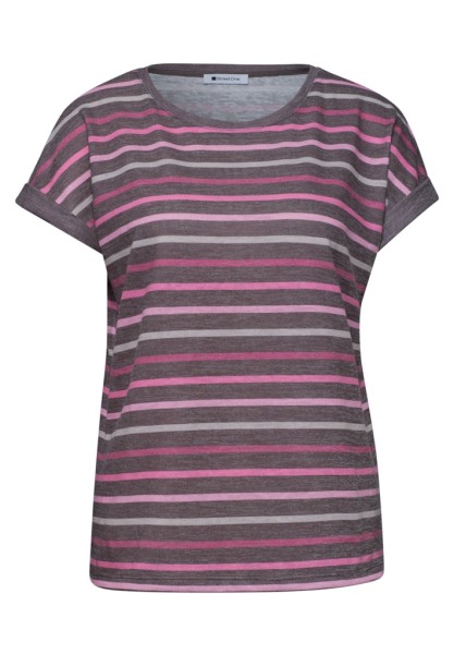 Dropped Shoulder Shirt mit Streifen