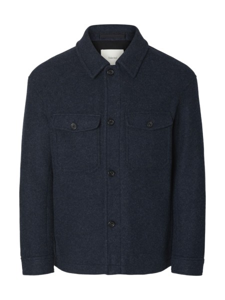 SLHMITCH WOOL BLEND SHACKET NOOS