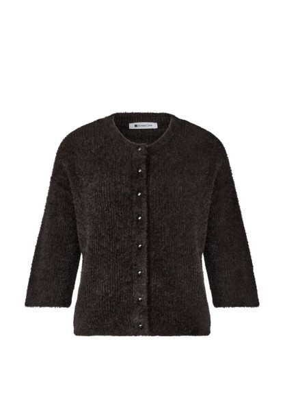 Kuscheliger Halbarm Cardigan mit Rundhals