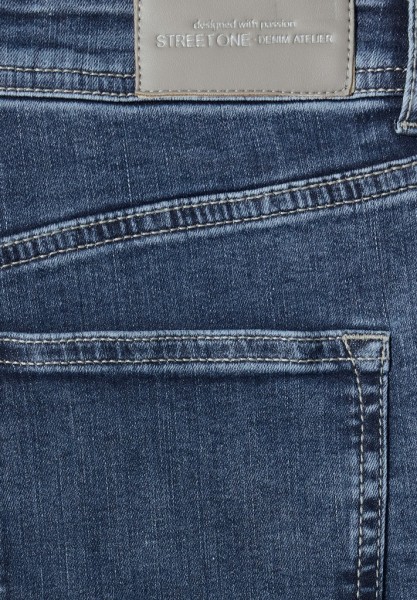 Wide Leg Jeans im Loose Fit mit Gallonstreifen