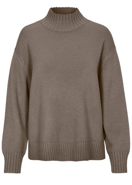 Stehbund-Pullover, 1/1 Arm,uni