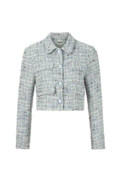 Cropped boucle jacket