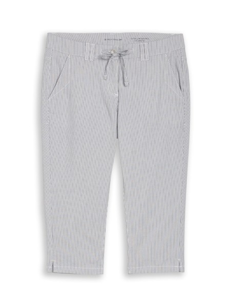 Tapered Relaxed Capri Hose mit Kordelzug