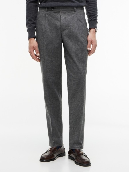 NY SOLID BRUSHED DRESS PANTS