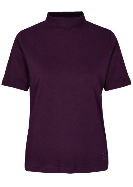 Stehbund-Shirt,1/2 Arm,uni