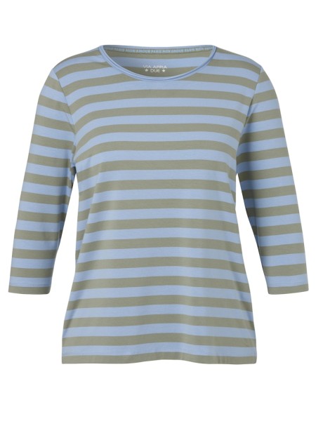 T-Shirt Rundhals 3/4 Arm Ringel