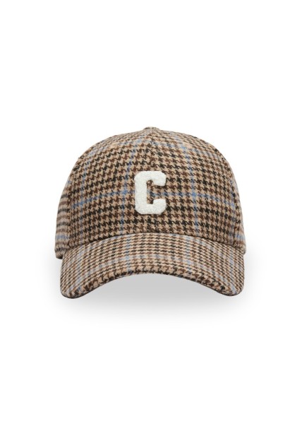 Cooles Cap mit Karo-Muster und C-Patch