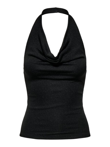 ONLCAROL S/L GLITTER HALTER TOP BOX JRS