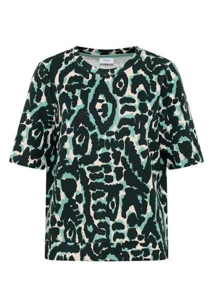 Cupro Touch Print-Shirt