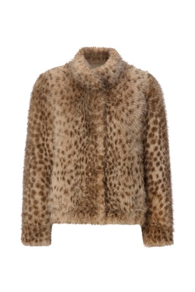 Marbled Faux Fur Jacket