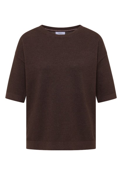 Kurzarm Pullover mit Struktur