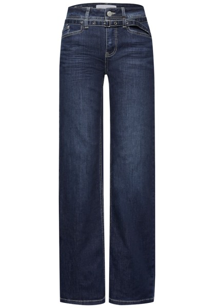 Wide Leg Jeans mit Gürtel
