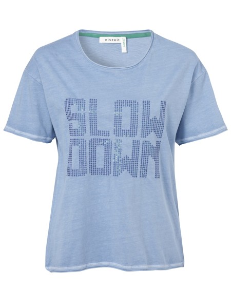 T-Shirt Rundhals 1/2 Arm Motiv Stickerei