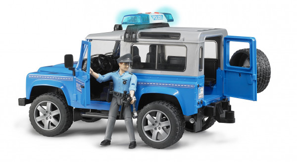 BRUDER Land Rover Defender Polizeifahrzeug