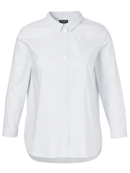 Bluse Hemdkragen 1/1 Arm Streifen