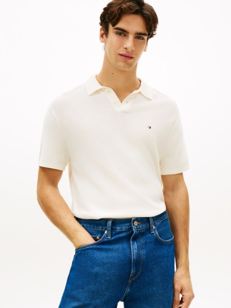 Relaxed Fit Knit Polo Shirt