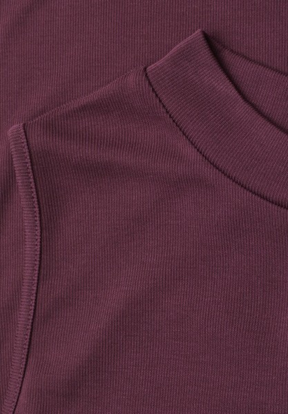 Top im Silk-Look mit Turtle Neck