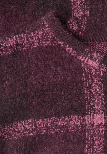 Langarm Shirt mit Rundhals und Karomuster