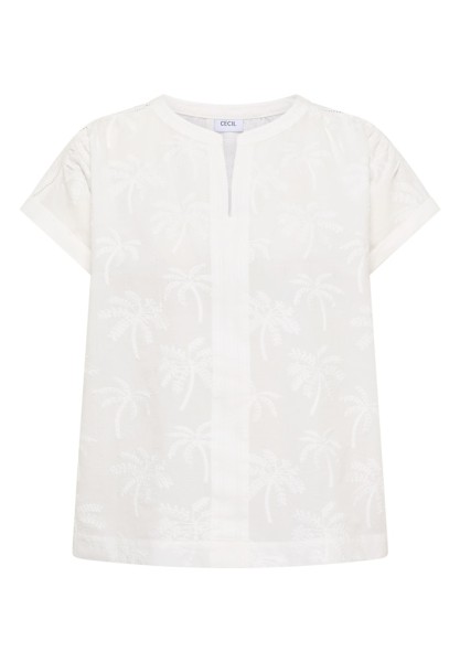 Dropped Shoulder Bluse mit Embroidery