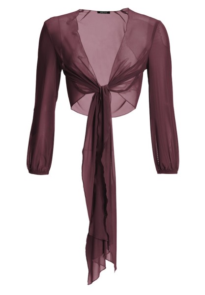 Wickelbolero aus Mesh