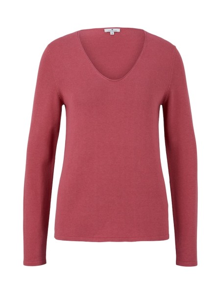 Strickpullover mit V-Ausschnitt