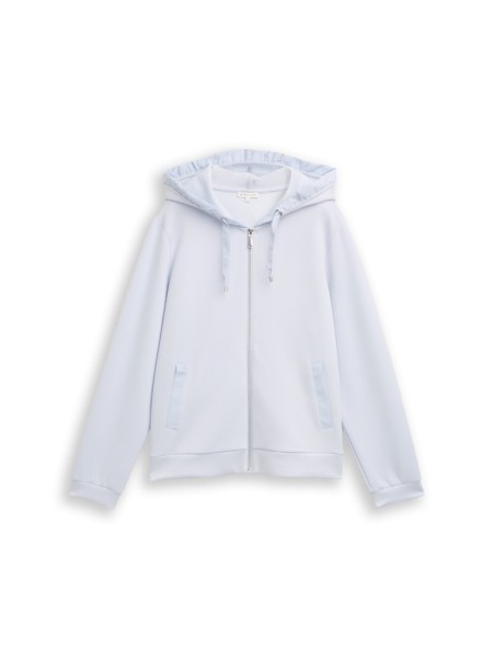 Hoodie Sweatjacke aus Scuba