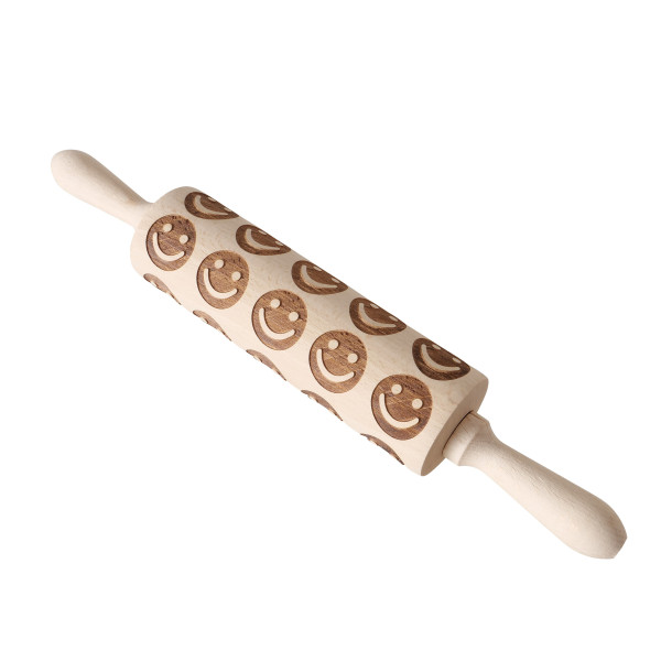 Nudelholz mit Smileys
