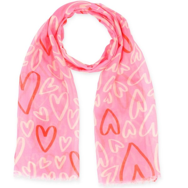 70x180 Schal Lovely Hearts