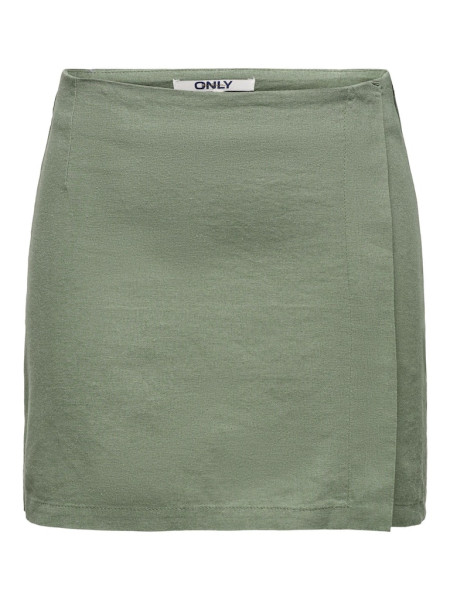 ONLBRIE-CARO HW LINEN BL SHORT SKIRT PNT