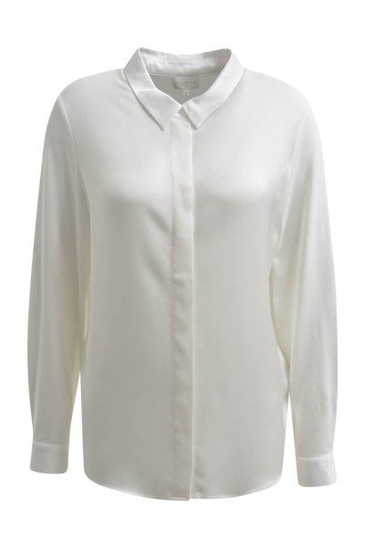 Blouse with collar, placket and 1/1 sleeves