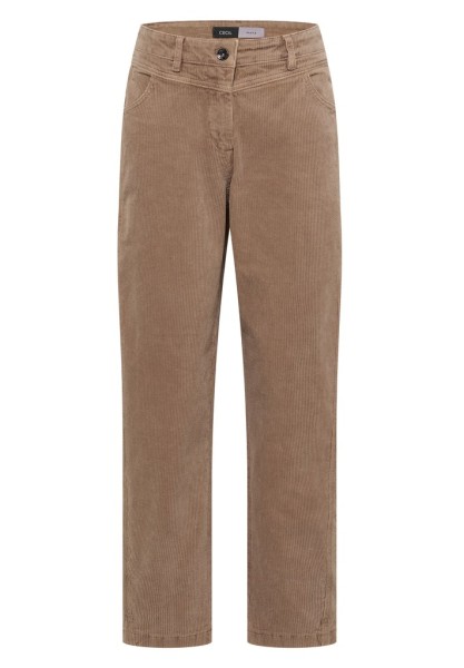 Mid Waist Barrel Leg Hose im Casual Fit
