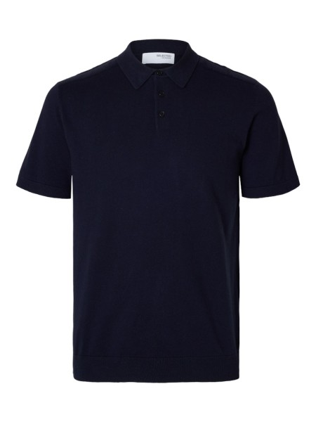 SLHBERG SS KNIT POLO NOOS