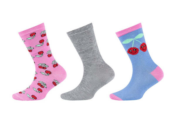 Girls originals organic motif Socks 3p