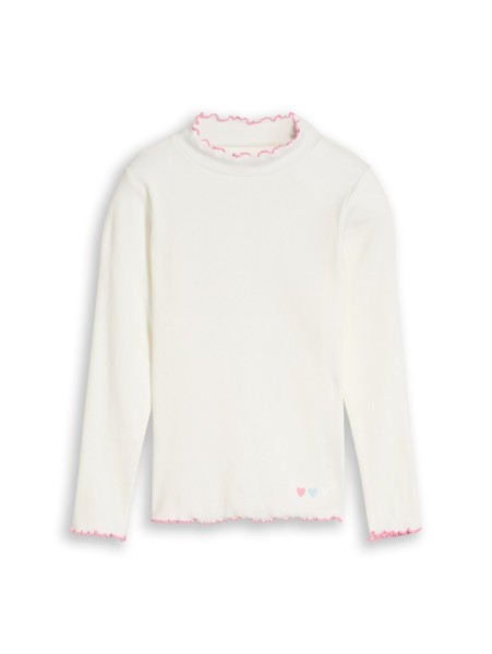 Langarmshirt mit Rippstruktur