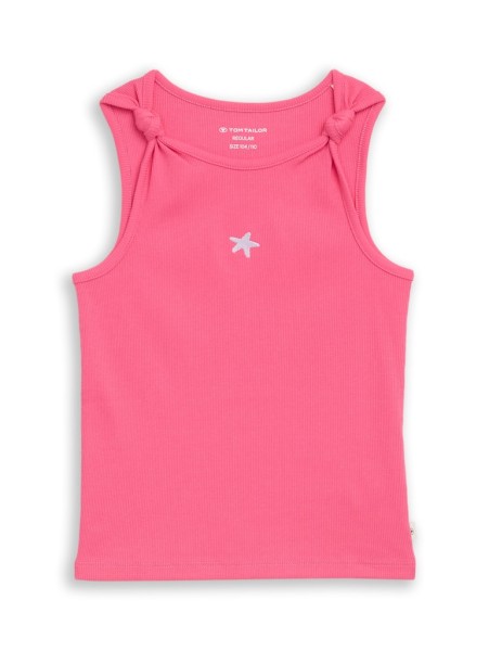 Ripp Top mit Knoten-Detail
