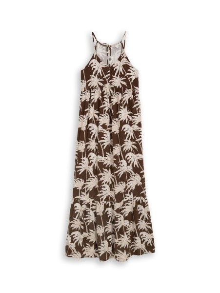 Maxi-Kleid mit Volants