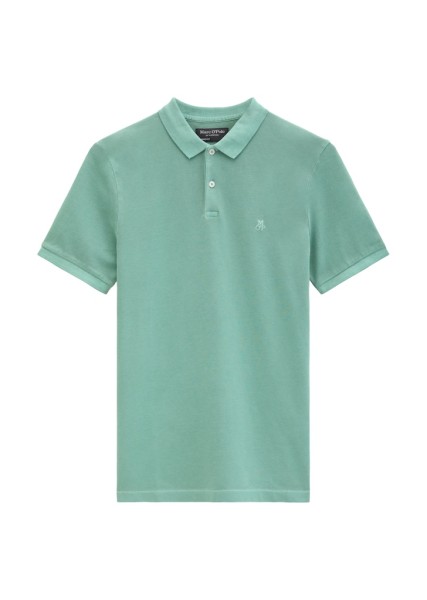 Poloshirt Piqué shaped garment-dyed