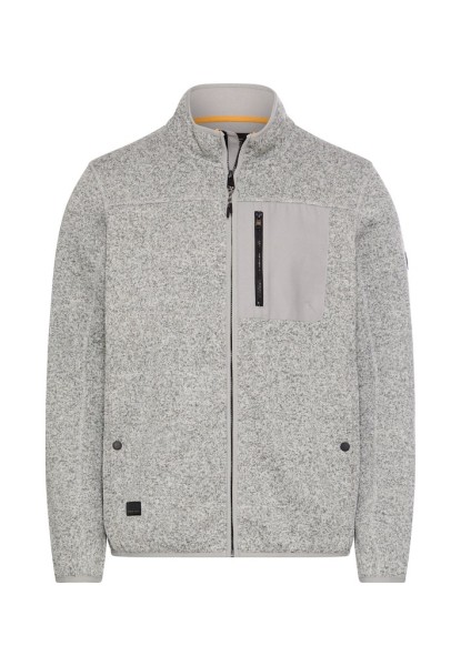Fleecejacke mit hohem Stehkragen