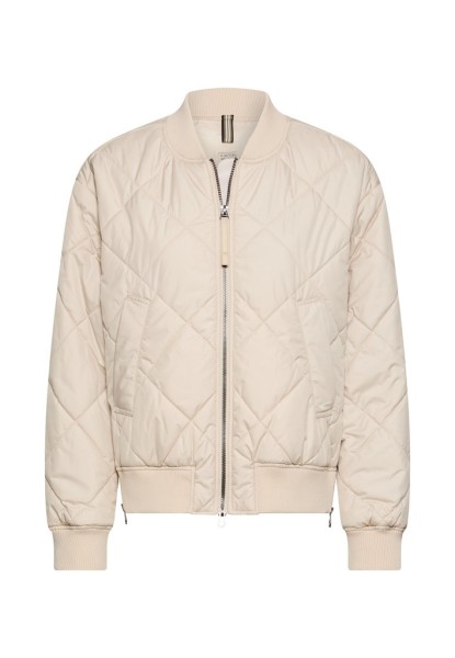 Oversize Bomberjacke mit bedrucktem Futter