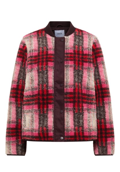 Teddy-Blouson mit Softshelldetails