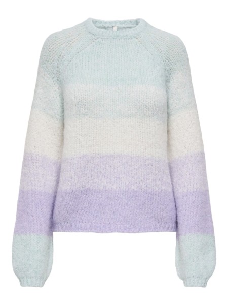 ONLMISTY LIFE LS STRIPE O-NECK KNT