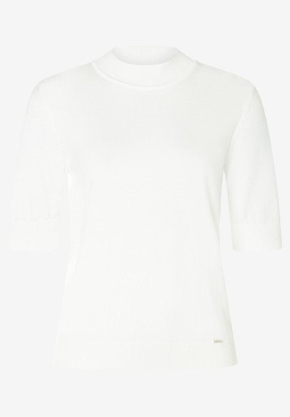 Turtleneck-Pullover mit kurzen Ärmeln