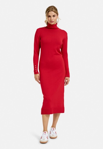 Mididress w turtle neck, 1/1 sleeves
