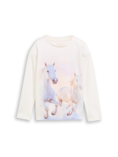 Langarmshirt mit Foto-Print