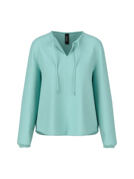 Fließende Schlupfbluse mit Schleifenband